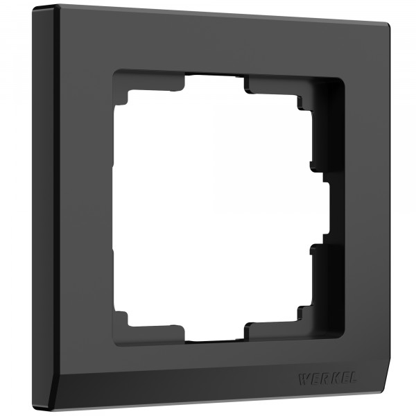 Рамка на 1 пост Werkel WL04-Frame-01 Stark (черный) - купить в Астане