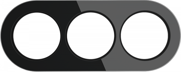 Рамка на 3 поста Werkel WL21-frame-03 Favorit Runda (Черный) - купить в Астане