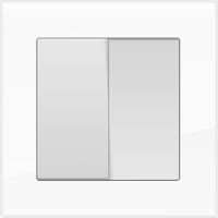 Рамка для двойной розетки Werkel WL01-Frame-01-DBL Favorit (белый) - купить в Астане