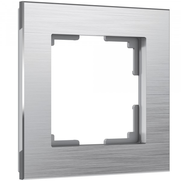 Рамка на 1 пост Werkel WL11-Frame-01 Aluminium (алюминий) - купить в Астане