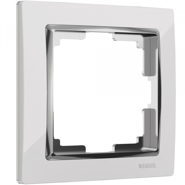 Рамка на 1 пост Werkel WL03-Frame-01 Snabb (белый/хром) - купить в Астане
