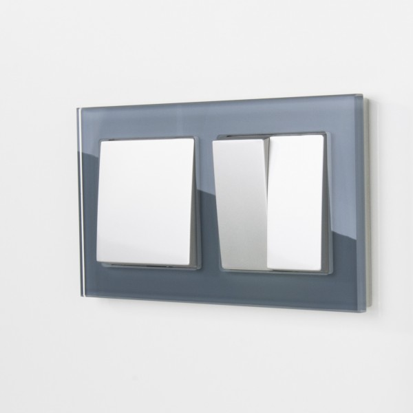 Рамка на 2 поста Werkel WL01-Frame-02 Favorit (серый) - купить в Астане