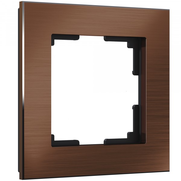 Рамка на 1 пост Werkel WL11-Frame-01 Aluminium (коричневый алюминий) - купить в Астане